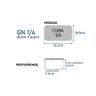 Cuba Gastronomica Gn 1/4 6,5Cm Inox Para Carro Buffet - Magna - 2
