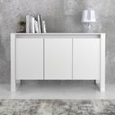 Ver imagem 1 de Balcão para Escritório com 03 Portas Me4147 Branco Tecnomobili
