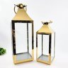 Lanterna Marroquina Decorativa Dourada 57/40cm Kit 2pç - 2