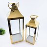 Lanterna Marroquina Decorativa Dourada 57/40cm Kit 2pç - 5