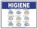 Ver imagem 1 de Placa Os 9 Passos da Higienização Das Mãos 20x30cm Tacolado 10 Unidades