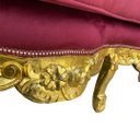 Ver imagem 7 de Jogo de Sofá Clássico com Par de Poltronas Marsala com Dourado 124x192x74 e 117x94x74cm
