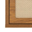 Ver imagem 6 de Mesa de Cabeceira Har Suspensa 1 Gaveta 1 Nicho 33 cm X 36 cm Louro Freijó - Telinha Rattan