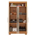 Ver imagem 4 de Armário Multiuso 90cm 4 Portas com Nicho Freijó/Off White - Notável Móveis