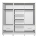 Ver imagem 2 de Guarda-Roupa Casal 6 Portas 4 Gavetas Internas Jundiai Móveis Rimo