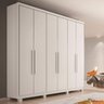 Guarda-Roupa Casal 6 Portas 4 Gavetas Internas Jundiai Móveis Rimo - 1