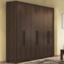 Ver imagem 1 de Guarda-Roupa Casal 6 Portas 4 Gavetas Internas Jundiai Móveis Rimo