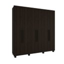Ver imagem 3 de Guarda-Roupa Casal 6 Portas 4 Gavetas Internas Jundiai Móveis Rimo