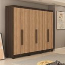 Ver imagem 1 de Guarda-Roupa Casal 6 Portas 4 Gavetas Internas Jundiai Móveis Rimo