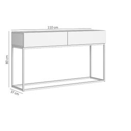 Aparador Buffet Pés estilo Industrial Luxo Preto - 4