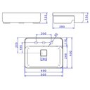 Ver imagem 4 de Cuba Semi Encaixe Retangular 50cm Deca Slim Brl.63050.m.17