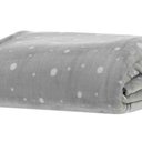 Ver imagem 2 de Cobertor/manta Queen Blanket Vintage Prata Poá Kacyumara