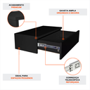 Ver imagem 4 de Penteadeira Camarim Preta com 1 Gaveta Organizadora para Quarto