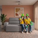 Ver mais imagens de Sofá Brasil Retrátil e Reclinável 3 Lugares 2m Veludo - Prata