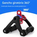 Ver imagem 6 de Puxador Triangulo Pegada Anatomica Academia Giro 360 Musculaçao Treino Barra Remada Ombro Cost