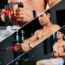 Ver imagem 3 de Puxador Triangulo Pegada Anatomica Academia Giro 360 Musculaçao Treino Barra Remada Ombro Cost