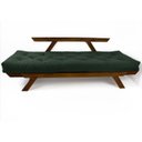 Ver imagem 4 de Sofá Japão Futon Verde Militar em Madeira Maciça Imbuia