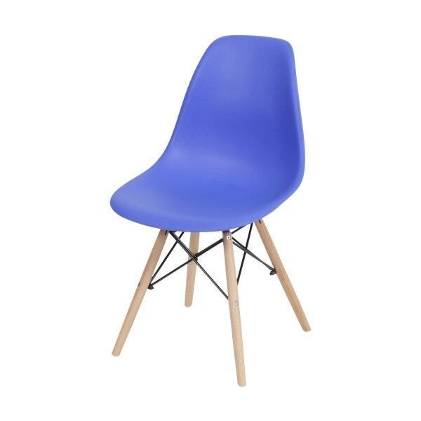 Kit 4 Cadeiras Eames Dkr Base Madeira  - 2