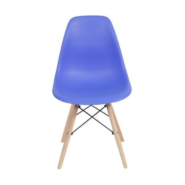 Kit 4 Cadeiras Eames Dkr Base Madeira  - 3