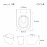 Assento Sanitário Fechamento Lento Link Branco para Louça Deca - 2