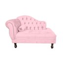 Ver imagem 1 de Mini Sofá Divã Decorativo Baby para Salas e Recepção:rosa-bebê