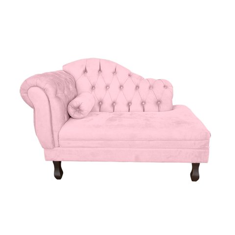 Mini Sofá Divã Decorativo Baby para Salas e Recepção:rosa-bebê