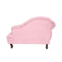 Ver imagem 4 de Mini Sofá Divã Decorativo Baby para Salas e Recepção:rosa-bebê