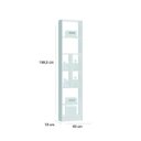 Ver imagem 7 de Quarto Solteiro Completo com Guarda-Roupa Conjugado com Cabeceira e Cama e 2 Nichos Móveis Castro