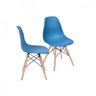 Kit 2 Cadeiras Eames Dkr Base Madeira  - 1