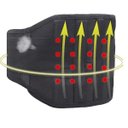 Ver imagem 2 de Cinta Lombar Magnetica Autoaquecedora Suporte Metalico de Postura Cinta Ajustavel Fisioterapia Ortop