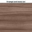Ver imagem 2 de Mesa de Reunião Retangular 260 x 120 cm Pé Tubular PE25 em MDP Cor Walnut Base Branco