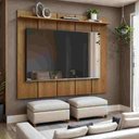 Ver imagem 1 de Painel para TV até 70 Polegadas Ravello 160cm com Prateleira Decorativa:Cinamomo