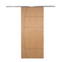 Ver imagem 3 de Porta de Correr P/ Verniz Frisada C/ Kit Alumínio