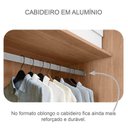 Ver imagem 4 de Guarda Roupa Casal Duna com Espelho e Cômoda Seul Cumaru 23 - Novo Horizonte