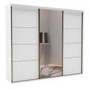 Ver imagem 3 de Guarda Roupa com Espelho 3 Portas de Correr 6 Gavetas 227cm Eleganza Belmax