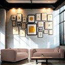 Ver imagem 2 de Kit Sofá 3 Lugares 180cm e Poltrona Decorativa Escritório Orgânico Cecília Linho Rose
