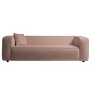 Ver imagem 7 de Kit Sofá 3 Lugares 180cm e Poltrona Decorativa Escritório Orgânico Cecília Linho Rose
