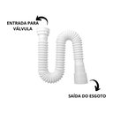 Ver imagem 4 de Sifão Sanfonado Flexível Branco Pia Banheiro Cozinha