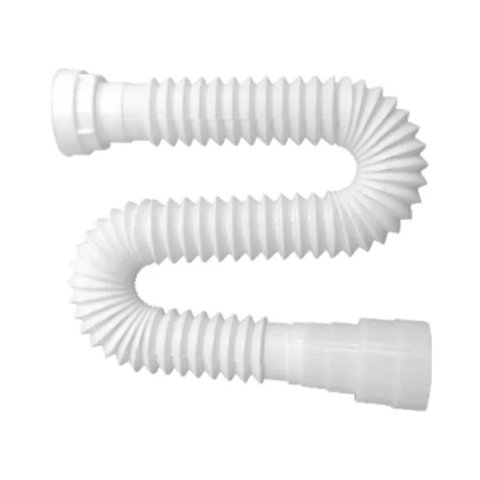 Sifão Sanfonado Flexível Branco Pia Banheiro Cozinha