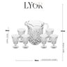 Conjunto Jarra com 6 Taças de Cristal Dublin 1,5 L - 200 Ml Lyor - 6