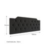 Cabeceira Capela Cama de Solteiro 0.90 - Gt Magazine:preto - 3