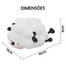 Luminaria Abajur Led Ovelha Dorminhoca Fofa Touch Muda de Cor Silicone Recarregavel Iluminaçao Decor - 3