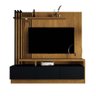 Estante Home Theater Tv 65'' Audaz Carvalho Intense / Preto - 7