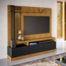 Estante Home Theater Tv 65'' Audaz Carvalho Intense / Preto - 6