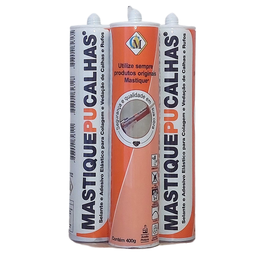 Mastique® PU Calhas Original (Kit 3 Tubos)