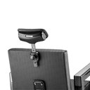 Ver imagem 6 de Cadeira de Cabeleireiro Hidráulica e Reclinável Dompel Square Barber Preto