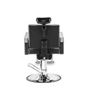 Ver imagem 3 de Cadeira de Cabeleireiro Hidráulica e Reclinável Dompel Square Barber Preto