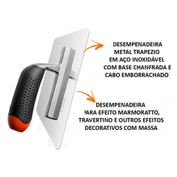 Desempenadeira de Aço Trapézio para Efeitos Decorativos Compel - 3