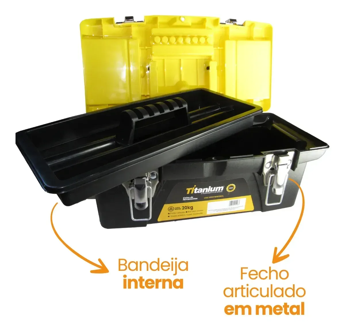 Ver imagem 3 de Maleta de Ferramentas 7512 Titanium Tamanho: 19 Pol.
