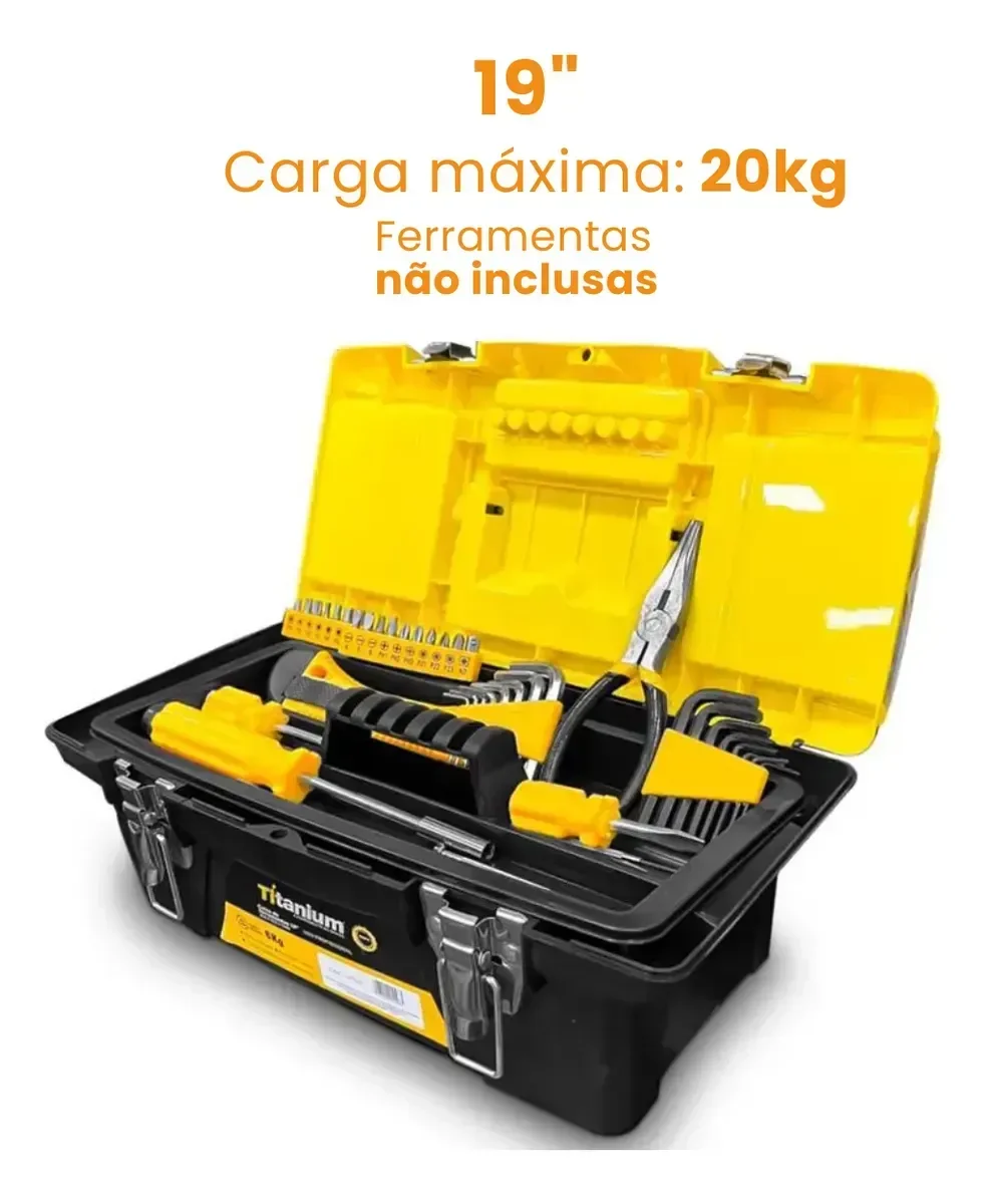 Maleta de Ferramentas 7512 Titanium Tamanho: 19 Pol. - 4